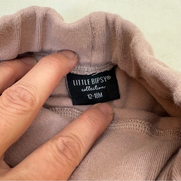 Little Bipsy Kids Mauve Sweatshirt and Jogger Set - Picture 3 of 6